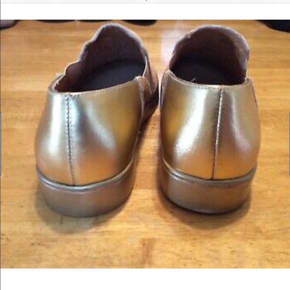 New FREE PEOPLE Tan Fur Gold Slip-on Sneaker 38 - Picture 6 of 10